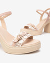Nero Giardini sandali donna rosa logato con plateau