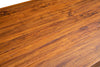 Biscottini Tavolo allungabile Country in legno massello di tiglio struttura bianca anticata piano noce Made in Italy