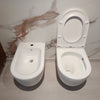 Coppia sanitari wc e bidet bianco opaco scarico ciclonico MOON