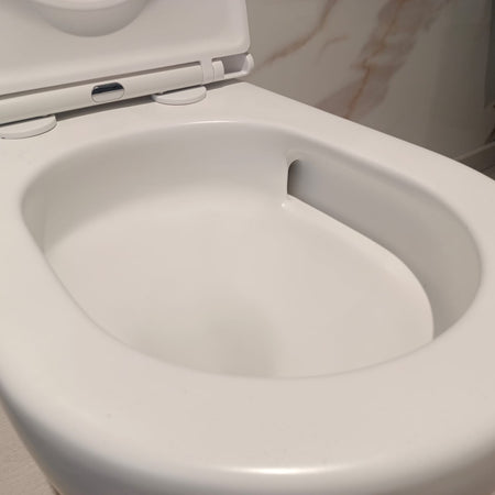Coppia sanitari wc e bidet bianco opaco scarico ciclonico MOON