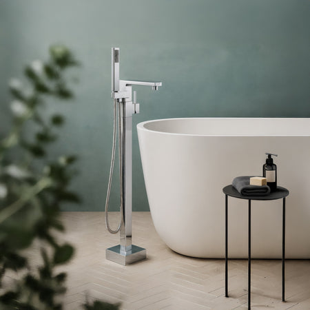 Rubinetto vasca a pavimento freestanding quadrata ARPELS