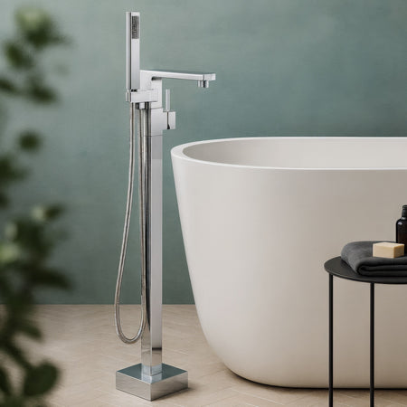 Rubinetto vasca a pavimento freestanding quadrata ARPELS