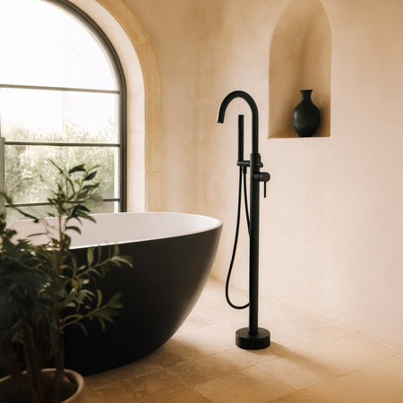 Miscelatore vasca freestanding neroTiffany