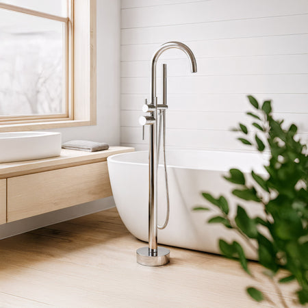 Miscelatore vasca freestanding cromato Tiffany