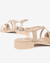 Nero Giardini sandali donna in pelle beige-lino E513403D412