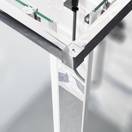 Box doccia angolare opaco acidato H195 6mm UNICO PROMOZIONE