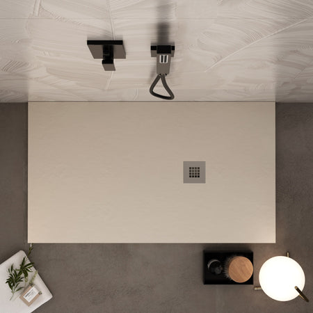 Piatto doccia in marmo resina Crema pietra cemento PLUS 80X120