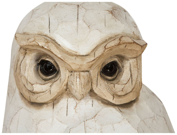Biscottini Gufo in ceramica dipinta L21,5xPR21,5XH28 cm Statuetta raffigurante dimensioni