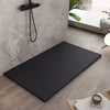 Piatto doccia 100x120 in marmoresina NERO effetto pietra cemento MAKA