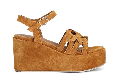 SANDALO GILDA IN PELLE SCAMOSCIATA