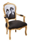 Biscottini Poltrona stile francese Luigi XVI in legno massello di faggio