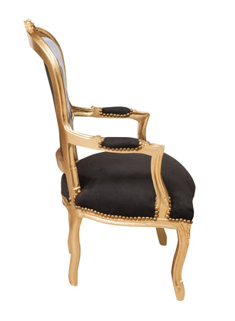 Biscottini Poltrona stile francese Luigi XVI in legno massello di faggio