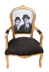Biscottini Poltrona stile francese Luigi XVI in legno massello di faggio
