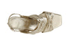 SANDALO FRATE IN PELLE LAMINATA