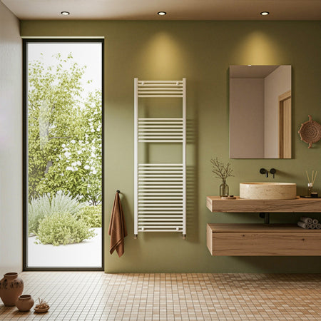 Scaldasalviette termoarredo 180x60 bianco interasse 55 cm IDRAULICO