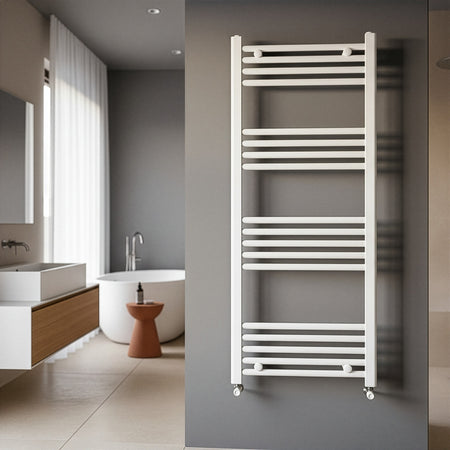 Scaldasalviette termoarredo 120x50 bianco interasse 45 cm IDRAULICO