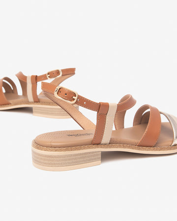 Nero Giardini sandali donna in pelle lino-platino E513422D453