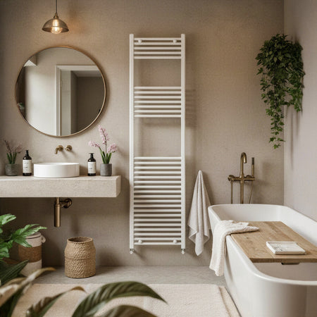 Scaldasalviette termoarredo 180x50 bianco interasse 45 cm IDRAULICO