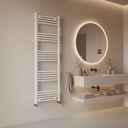 Scaldasalviette termoarredo 160x50 bianco interasse 45 cm IDRAULICO