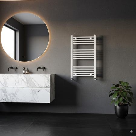 Scaldasalviette termoarredo 80x50 bianco interasse 45 cm IDRAULICO