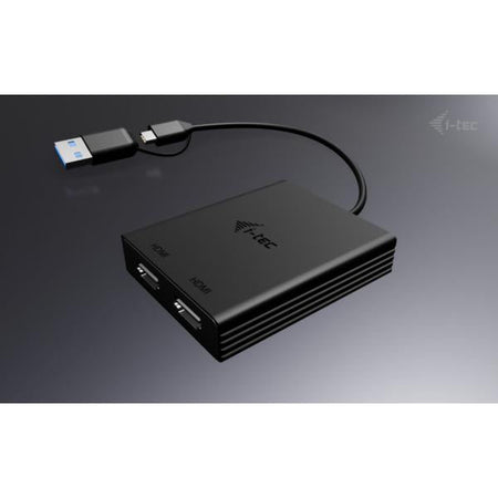 i-tec USB-A/USB-C Dual 4K/60 Hz HDMI Video Adapter (I-TEC USB-A/C 2X HDMI ADAPTER - DUAL 4K HDMI VIDEO ADAPTER)