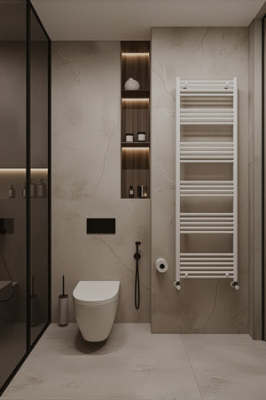 Scaldasalviette termoarredo 160x60 bianco interasse 55 cm IDRAULICO