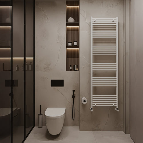 Scaldasalviette termoarredo 160x60 bianco interasse 55 cm IDRAULICO