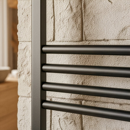 Scaldasalviette Termoarredo Nero 120x50 interasse 45 cm IDRAULICO