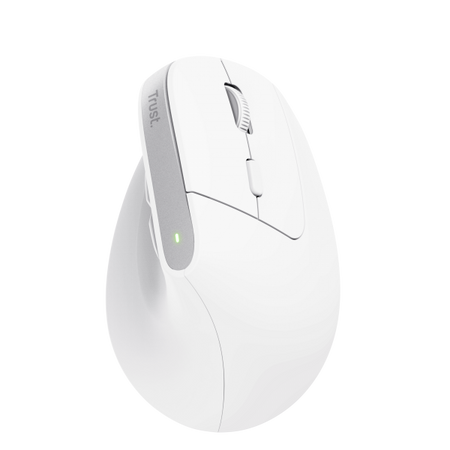 TRUST MOUSE BAYO ERGONOMICO WIRELESS, BIANCO