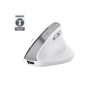 TRUST MOUSE BAYO II ERGONOMICO WIRELESS, BIANCO