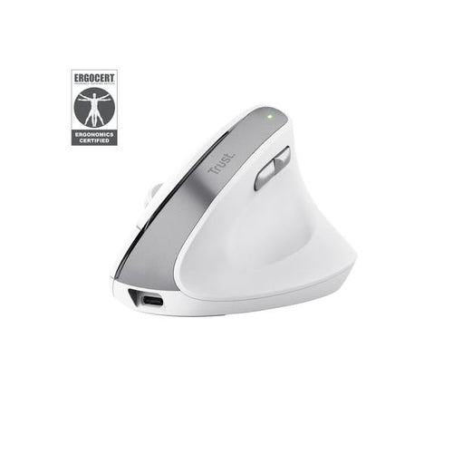 TRUST MOUSE BAYO II ERGONOMICO WIRELESS, BIANCO