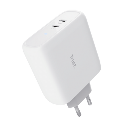 TRUST CARICATORE MAXO 65W 2P USB-C, BIANCO