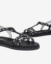 Nero Giardini sandali donna in pelle nero con borchie E513480D100