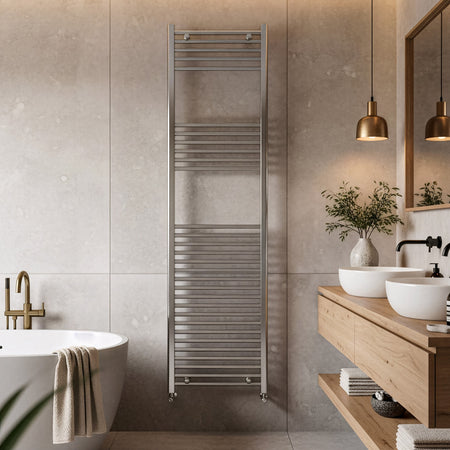 Scaldasalviette termoarredo 180x50 cromato interasse 45 cm IDRAULICO