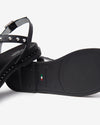 Nero Giardini sandali donna in pelle nero con borchie E513480D100