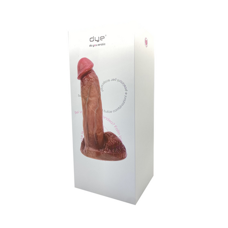 Dildo Realistico 18 cm con Ventosa Pene Naturale in Silicone Morbido Flessibile