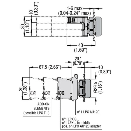 Elemento di contatto 22 mm NA Lovato
