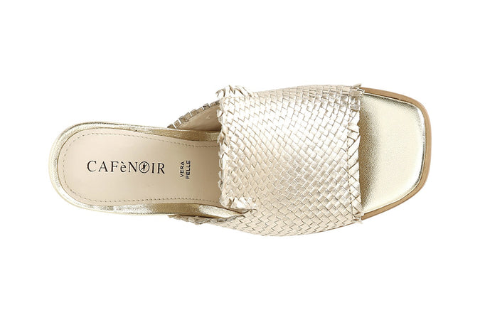 SABOT IN PELLE CON INTRECCIO