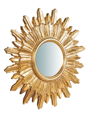 Biscottini Biscottini Specchiera Parete Legno Oro Anticato 52x4.5x52 Stile Classico Italia