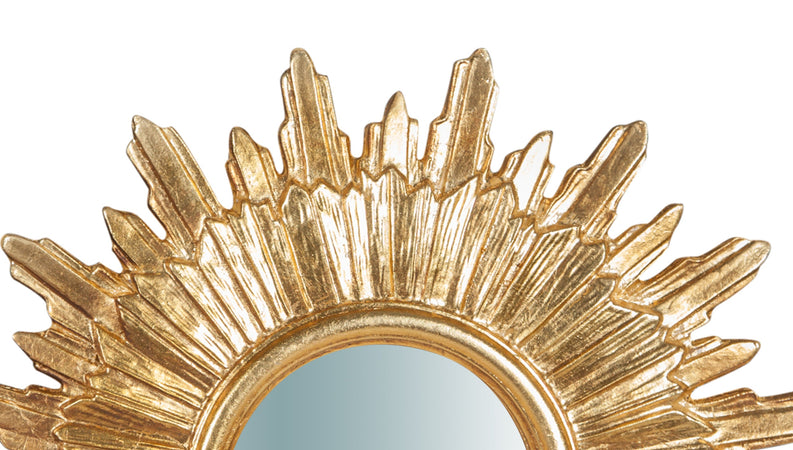 Biscottini Biscottini Specchiera Parete Legno Oro Anticato 52x4.5x52 Stile Classico Italia