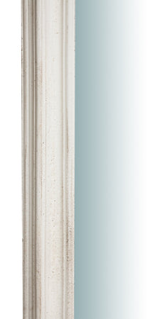 Biscottini SPECCHIERA DA PARETE VERTICALE/ORIZZONTALE IN LEGNO FINITURA BIANCO ANTICATO L64XPR5XH89 CM MADE IN ITALY