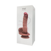 Dildo Realistico 18 cm con Ventosa Pelle Morbida Venature Naturali e Testicoli