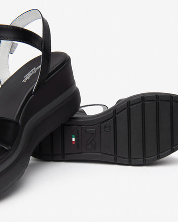 Nero Giardini sandali donna in pelle nero E513510D100