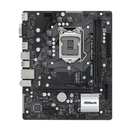ASROCK H410M-H/M.2 SE - MAINBOARD MICRO ATX - DDR4 - SOCKET 1200 (90-MXBMU0-A0UAYZ)