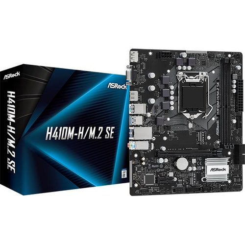 ASROCK H410M-H/M.2 SE - MAINBOARD MICRO ATX - DDR4 - SOCKET 1200 (90-MXBMU0-A0UAYZ)
