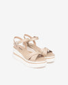 Nero Giardini sandali donna in pelle col. lino E513510D453