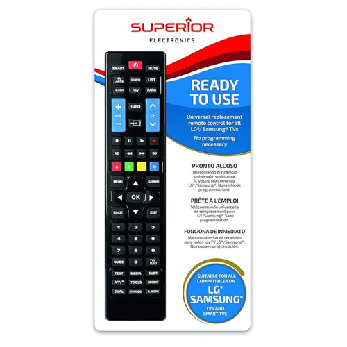 Superior Electronics Suptrb002 Telecomando Universale Smart Per Tutti I Televisori Lg E Samsung