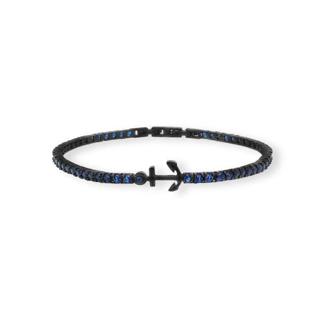 2JEWELS - BRACCIALE UOMO TENNIS CON ANCORA