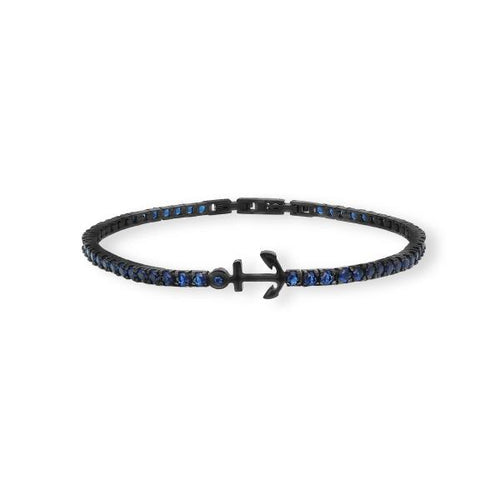 2JEWELS - BRACCIALE UOMO TENNIS CON ANCORA