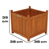 Fioriera Legno Pieghevole Vaso Fiori Piante Giardino Salvaspazio 38x38x35cm
